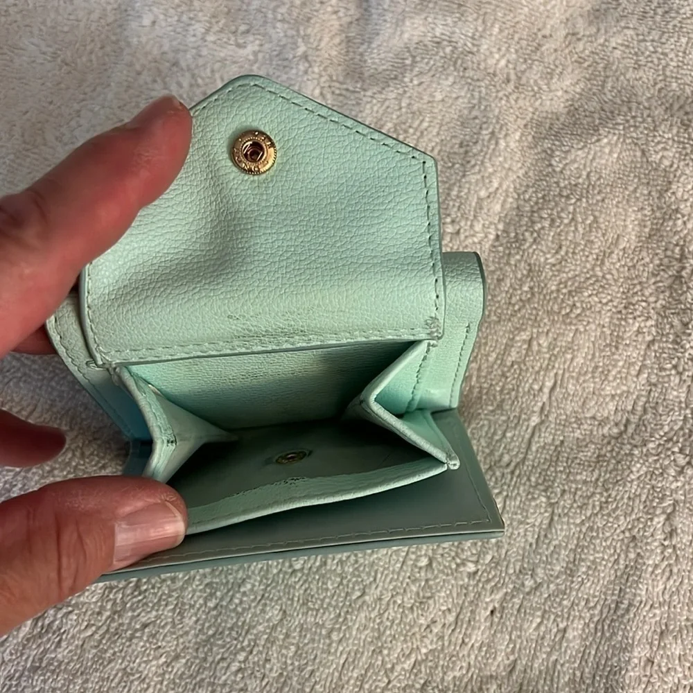 Claire’s Mint Green Wallet with Mushroom Accent